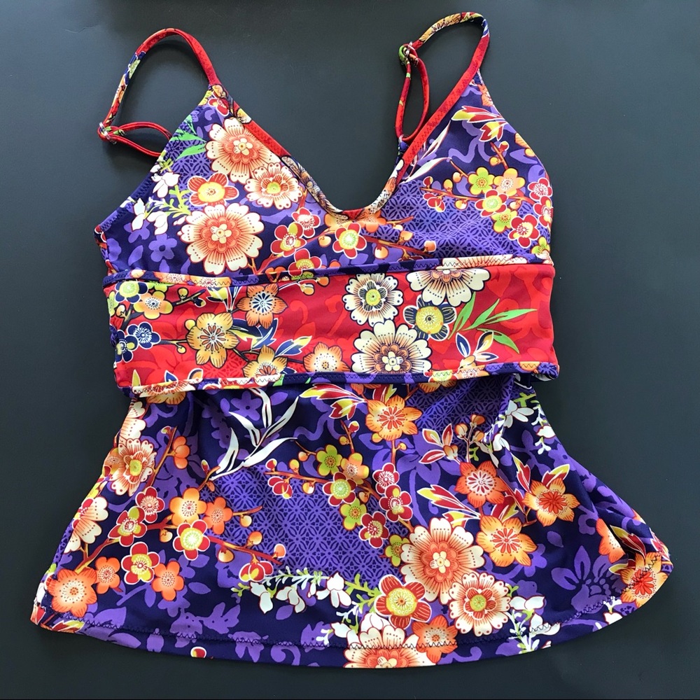 ✴️ Becca by Rebecca Virtue Tankini Swim Top, SzS